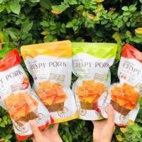 ราคา หมูแผ่นกรอบ ยิ้มยิ้ม Crispy pork กรอบ อร่อย มี 4 รสชาติ ขนาด 65 g. (15168286796)