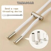 ราคา TAMAYO เข็มขัดพร้อมหัวเข็มขัด, DIY ล็อคสายไฟกางเกงสายรัดเอวยางยืด,ปรับ 2M Sweatpants สายรัดเอวสายรัด (52163178595)