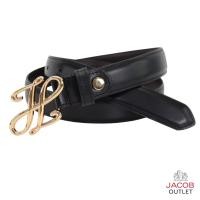 ราคา JACOB เข็มขัดหนังสตรี หัวเข็มขัดลาย J รุ่น W52259 (44276599937)