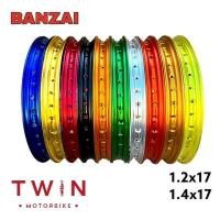 ราคา ล้อ วงล้อ ขอบล้อ วงล้อรถจักรยานยนต์ ล้อรถ วงล้อโลว์ BANZAI งานคุณภาพ ใส่วงล้อขนาด 1.40-17 **ราคาต่อคู่** (21765894616)