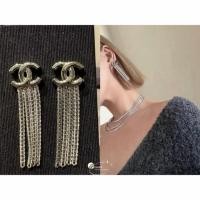 ราคา ของแท้ ต่างหู Chanel 24B สไตล์ใหม่ต่างหูงูสีทองอ่อน (50109959534)