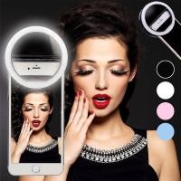 ราคา ไฟเซลฟี่ [ติดมือถือ]Selfie Ring Light ชาร์จไฟได้ แบบพกพา LED (6241639071)