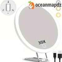 ราคา มหาสมุทรแผนที่ กระจกส่องขยายแบบมีไฟ 360° ขาตั้งปรับความละเอียดสูงนํากระจกแต่งหน้า,5/10/20/30xถ้วยดูดแขวนผนังส่องสว่างแว่นขยายผู้ชาย (45312359095)