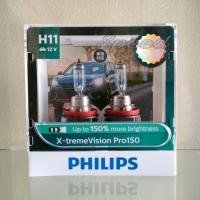 ราคา Philips หลอดไฟหน้ารถยนต์ X-treme Vision Pro150 +150% H11 แท้ 100% (17848996689)