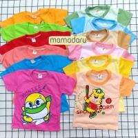 ราคา เสื้อยืดเด็ก 3 ตัว คอกลมแขนสั้น สีสด/สีหวาน เสื้อเด็ก ผ้าคอตตอน(KD146) (3953633769)