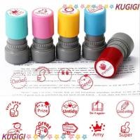 ราคา Kugigi แสตมป์ตรายางหมึกในตัว ลายการ์ตูน สําหรับตกแต่งสมุดภาพ สํานักงาน โรงเรียน (23987835439)