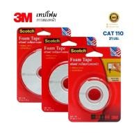 ราคา Scotch® 3M เทปโฟมกาวสองหน้า โฟมเทป Tape CAT 110 ขนาด 21mmx1m /2m/ 3m / 5m สามเอ็ม ของแท้!! (25640514523)