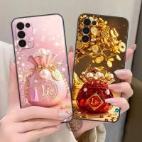ราคา เคสพลาสติกสําหรับ Oppo RENO 5 4G พิมพ์ลายถุงโชคลาภ ดอกบัว แหวนแม่ลูกที่สวยงามสุด (55111410061)
