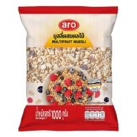 ราคา aro เอโร่ ซีเรียล มูสลีผสมผลไม้ น้ำหนักสุทธิ 1000 กรัม (42376790618)