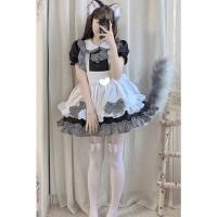 ราคา พร้อมส่ง ชุดเมดลายสก็อต เมดญี่ปุ่น สาวใช้ แม่บ้าน (12906363105)