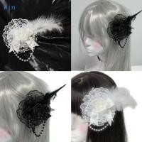 ราคา Win Flapper Facinator Clip สไตลิช Feathered Headpiece Roaring 20s คอสเพลย์ (40603280492)