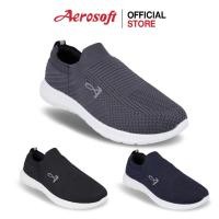 ราคา Aerosoft (แอโร่ซอฟ) รองเท้าผ้าใบผู้หญิง ผู้ชาย เพื่อสุขภาพ ผ้าใบสีดำ รุ่น SN7915 (18972784616)
