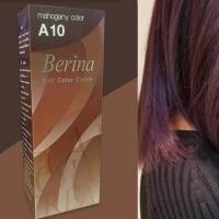 ราคา เบอริน่า A10 สีมะฮอกกานี สีผม สีย้อมผม เปลี่ยนสีผม ครีมย้อมผม Berina A10 Mahogany Hair Color Cream (25922772358)
