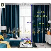 ราคา ผ้าม่านประตู ลายปักดอกกล้วยไม้ กว้าง 200 x สูง 250 ซม ผ้าม่านสำเร็จรูป ผ้าม่านห่วงตาไก่ ผ้ากันแสง UV (5250973666)