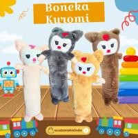 ราคา Kuromi ตุ๊กตาหมอนข้างตัวอักษรสีชมพูเกาหลี Kuromi Ecodollindo หมอนข้างตัวการ์ตูน (53561535648)
