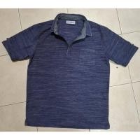 ราคา เสื้อโปโลสีน้ำเงินลายทาง สีน้ำเงิน มือ2 (44308354965)
