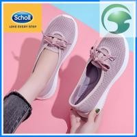 ราคา MZ3 รองเท้าส้นเตี้ยผู้หญิง Scholl - รองเท้าผ้าใบทรงสปอร์ต ดีไซน์แบบสวม (50713313064)