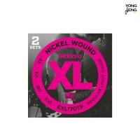 ราคา D'ADDARIO สายกีตาร์เบส 4 สาย Light / Long Scale-Twin Pack รุ่น EXL170TP (Yong Seng Music) (7522772573)