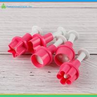 ราคา Tweet 5 ชิ้นเครื่องตัดคุกกี้พลาสติกแม่พิมพ์เค้กปุ่มดาวพลัมหัวใจบิสกิต Sugarcraft TH (54564166313)