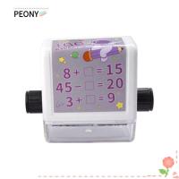 ราคา PEONYPAVILION คณิตศาสตร์ Rolling Stamp, 2-in-1 Reusable Math Roller Stamp, การทํางานทางคณิตศาสตร์เลขคณิตฝึก Multiplication Division เลขคณิตปฏิบัติแสตมป์ (53564454568)