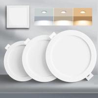 ราคา YOWXII ไฟดาวน์ไลท์ ฝังฝ้า led หลอดไฟ led กลม ไฟ ไฟเพดาน 7w 12w 15w Panel Light LED ไฟติดเพดาน (27426540644)