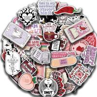 ราคา 50/52pcs Romance Bookish Spice Reader Stickers Pink Girl Cartoon Decals Aesthetic Decals Phone Laptop Diary Sticker Kids (27513561661)
