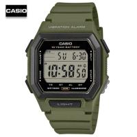 ราคา นาฬิกาข้อมือผู้ชายคาสิโอ ดิจิตอล Casio Digital สายยางเรซิ่นสีเขียว แบตเตอรี่ 10 ปี รุ่น W-738H-3AVDF, W-738H-3A, W-738H (49864305186)