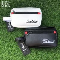 ราคา Titleist ใหม่ 2022 อุปกรณ์กอล์ฟ PU ถุงกอล์ฟแฟชั่นผู้ชายผู้หญิงกระเป๋าถือกอล์ฟ Universal กระเป๋ากีฬากระเป๋าลูก 26*9*15 ซม. (42680777010)