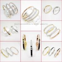 ราคา กำไลข้อมือสแตนเลสฝังเพชร งานสแตนเลสเกรดดี ไม่ลอก ️♀️ (4418120869)