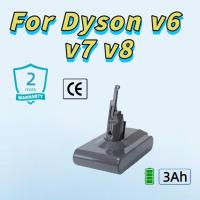 ราคา รับประกัน 2 ปี แบตเตอรี่สำรองสำหรับเครื่องดูดฝุ่น Dyson V6 V7 21.6V 3Ah (52854227119)