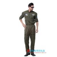 ราคา ชุดนักบินผู้ใหญ่ ชุดแฟนซีนักบินขับไล่ทหารอากาศสีเขียวขี้ม้าปาร์ตี้ฮาโลวีน Men Pilot Cosplay Jumpsuit Costume (46664883852)