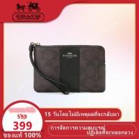 ราคา (ของแท้ 100%) กระเป๋าสตางค์ผู้หญิง COACH 58035 54629 / กระเป๋าใส่เหรียญซิปรูปตัวแอล / ไอเท็มที่ต้องมี / จับคู่สีคลาสสิก (9542568669)