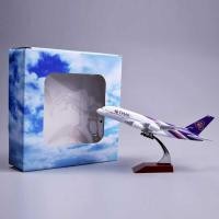 ราคา 18*20Cm Alloy Metal Air Thailand THAI Airways Airbus 380 A380 Airplane Model Diecast Plane Model Ai ways bus A plane (29400168184)