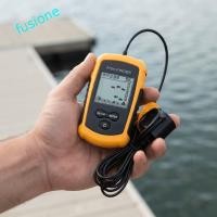 ราคา FUSIONEDGE Sonar Fish Finder, 100M ลึกช่วงมือถือแบบพกพา Fish Finder, Sonar ครอบคลุม 45 องศา Sonar Transducer Castable สาย Fish Finder ตกปลาทะเล (45165056734)