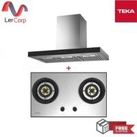 ราคา (TEKA) เครื่องดูดควัน DDX 90 + เตาแก๊ส 2 หัวเตา GTS 76 2G SS (21340285139)