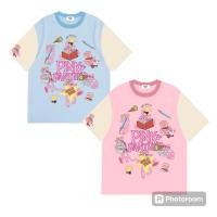 ราคา เสื้อยืด Oversize ลาย พิ้งแพนเตอร์ (ผ้าไม่ยับ) (25684112190)