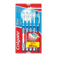 ราคา Colgate แปรงสีฟันคอลเกต เอ็กซ์ตร้า คลีน แพ็ค 5 ด้าม คละสี (7859160143)