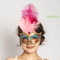 ราคา JEREMY1 หน้ากากลูกไม้ครึ่งหน้า, หน้ากากขนนก Rhinestone คอสเพลย์, สวมหน้ากากแปลกใหม่หลากสีแฟนซีพรหม Masquerade Ball Mask อุปกรณ์เครื่องแต่งกายวันหยุด (51114623556)