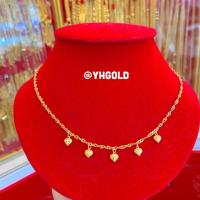 ราคา สร้อยคอทอง2สลึงYonghenggold ลายแบนพร้อมจี้ทองเยาวราชแท้96.5% มีใบรับประกัน (7238477297)