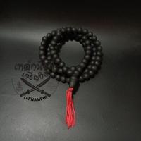 ราคา ประคำแร่เหล็กน้ำพี้ สีดำ ประคำปั้นมือ 108 เม็ด (6632790874)