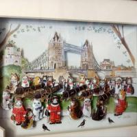 ราคา Westminster Bridge by Diane Elson De'coupage Art (18895715549)