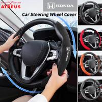 ราคา ฝาครอบพวงมาลัย Honda ปลอกหุ้มพวงมาลัยรถยนต์ กันลื่น ดูดซับเหงื่อ ที่หุ้มพวงมาลัย ปลอกหุ้มพวงมาลัย ที่หุ้มพวงมาลัยรถยนต์ สำหรับ Honda Civic 11th 10th gen fe fk fd Fit ge HRV Jazz gk City Hatchback Odys