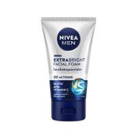 ราคา [สินค้าส่งด่วน] นีเวียเมน เอ็กซ์ตร้าไวท์ โฟม 100กรัม NIVEA MEN EXTRA WHITE FOAM 100G (49212510167)