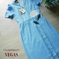 ราคา เดรสยาว ปักดอกทิวลิป 3D ป้าย Vegas luxury (7032987404)