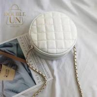 ราคา กระเป๋าใบเล็กสไตล์ใหม่ กระเป๋าสะพายข้างสำหรับผู้หญิง เวอร์ชั่นเกาหลี กระเป๋าโซ่ขนาดเล็กทรงกลม (44166871527)