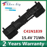 ราคา ใหม่ 15.4V 71Wh C42N1839 4614mAh แบตเตอรี่แล็ปท็อปสําหรับ ASUS ZenBook 15 UX533FD UX534FA C42N1839 (52012380496)
