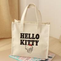 ราคา น่ารัก HELLO KITTY Letter Off-White PU หนังกระเป๋าเครื่องสําอางกระเป๋าเก็บกระเป๋าถือกล่องอาหารกลางวันกระเป๋ากระเป๋าใบเล็ก (54863067608)