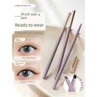ราคา อายไลเนอร์สีน้ำตาล อายไลน์เนอร์กันน้ำ Blade Eyeliner Gel Pen Long-Lasting Waterproof Sweat-Proof Non-Smudge Ultra-Fine Novice Beginners (55162969749)