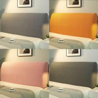 ราคา ส่งจากไทย*ผ้าคลุมหัวเตียง ฝาครอบหัวเตียง 5ฟุต 6ฟุต ฝุ่น ผ้าคลุมเตียงสีพื้น ยืดหยุ่นได้ (10947935834)