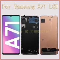 ราคา หน้าจอ AMOLED สำหรับ Samsung A71 LCD A715F ชุดหน้าจอพร้อมระบบสัมผัสสำหรับ Samsung Galaxy A71 รุ่น SM-A715W SM-A715F/DS L (45413386147)